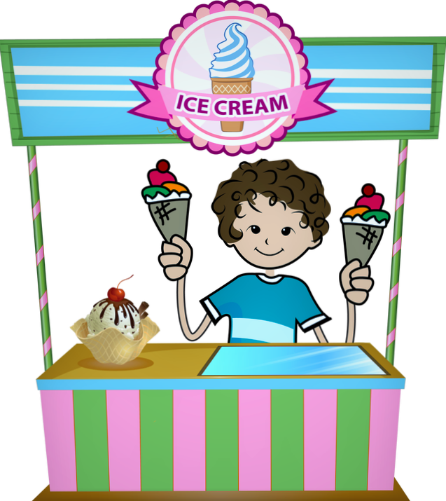 Freeuse Stock Clipart Ice Cream Shop - Making Ice Cream Clipart - Png Download (637x715), Png Download