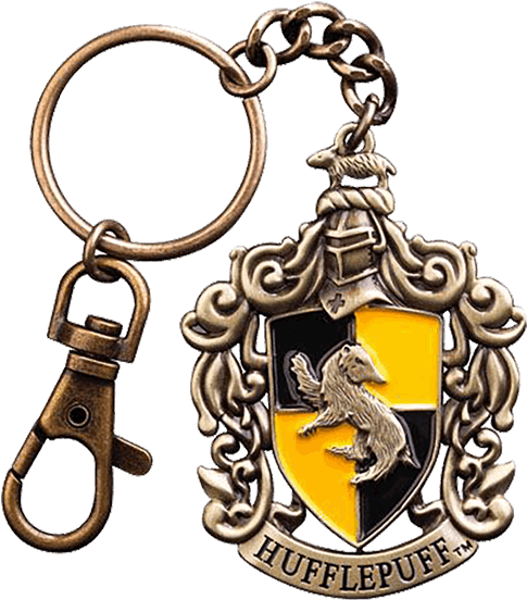 Fashioned After The Hufflepuff Crest, This Beautiful - Harry Potter Gryffindor Keychain Clipart (600x600), Png Download