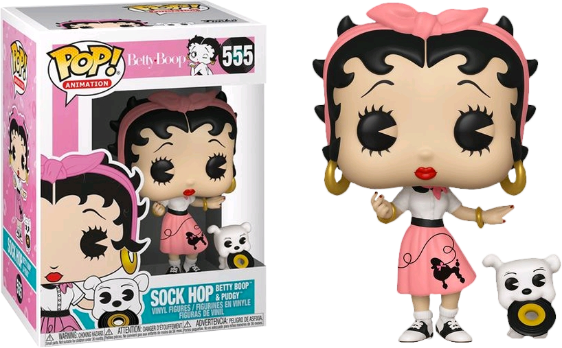 Funko Pop Vinyl - Betty Boop Funko Pop Sock Hop Clipart (818x507), Png Download