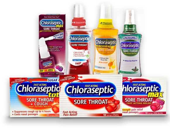 Lozenge Sore Over The Counter Pharyngitis Chloraseptic - Chloraseptic Formula Clipart (804x467), Png Download