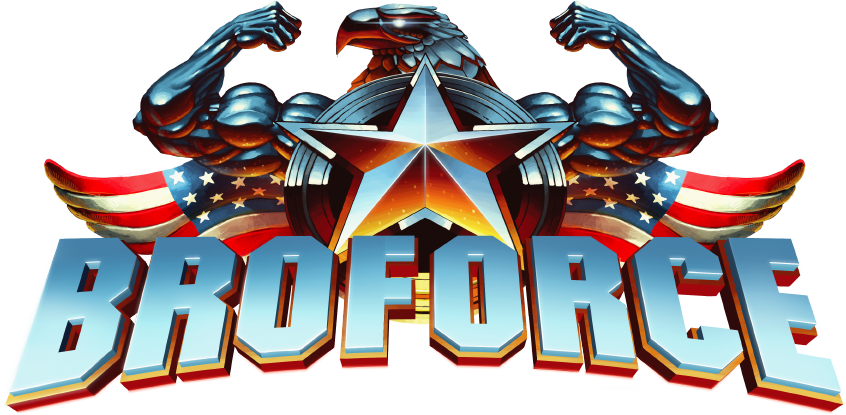 Tuesday Quick Hits - Broforce Logo Png Clipart (846x415), Png Download