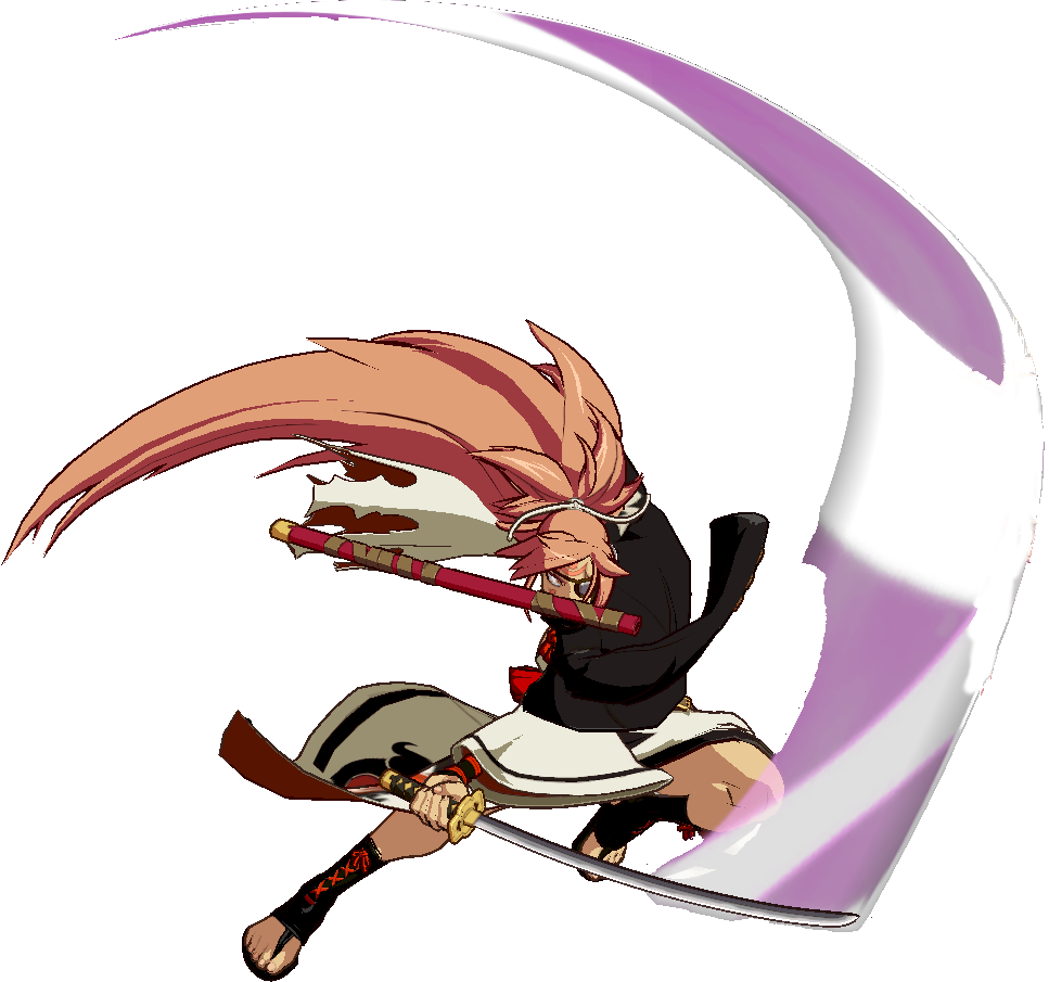 Ggxrd Baiken Blitz - Cartoon Clipart (967x905), Png Download