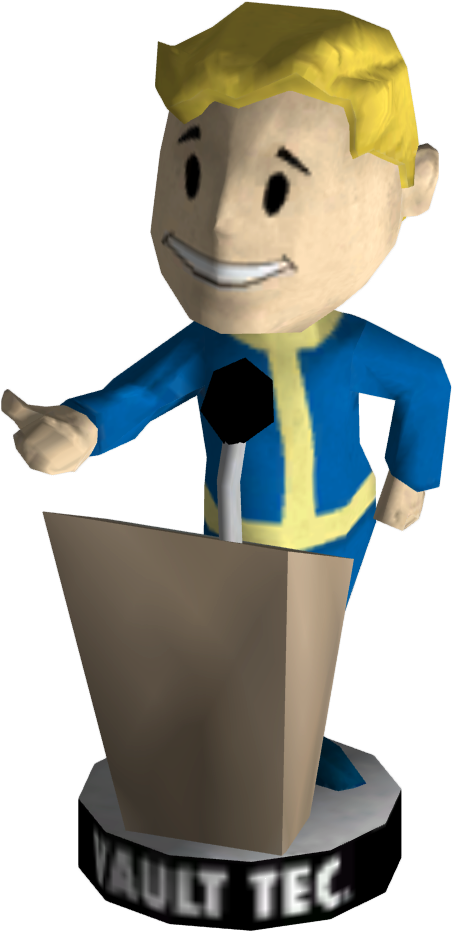 Speech Png - Fallout Speech Bobblehead Clipart (550x1000), Png Download