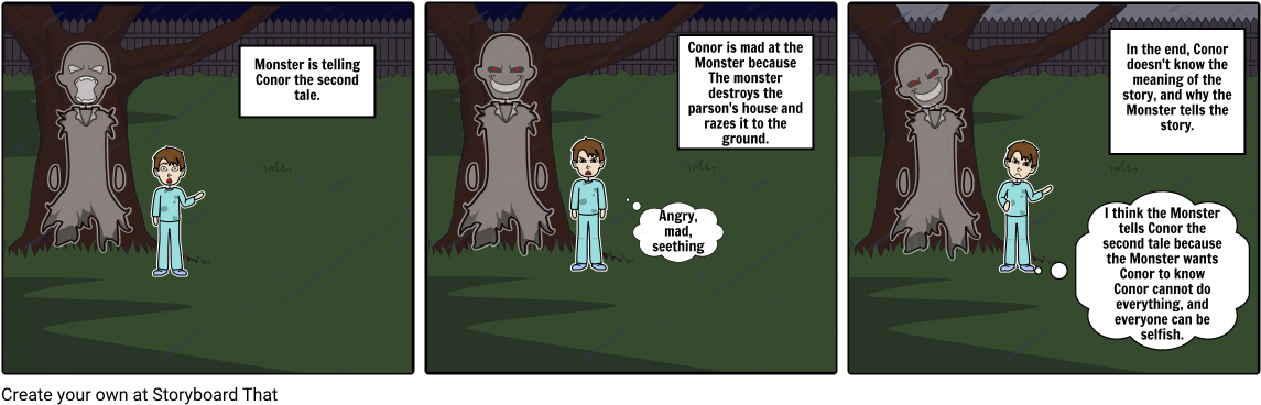 The Monster Calls - Cartoon Clipart (1164x385), Png Download