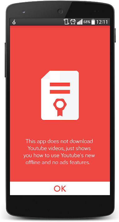 Beautiful Youtube Red Apk Clipart With A Transparent - Mobile Device - Png Download (450x800), Png Download