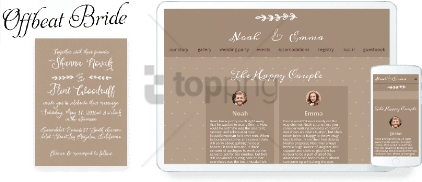 Free Png Download Wedding Invitations Website Png Images - Bride Clipart (850x367), Png Download