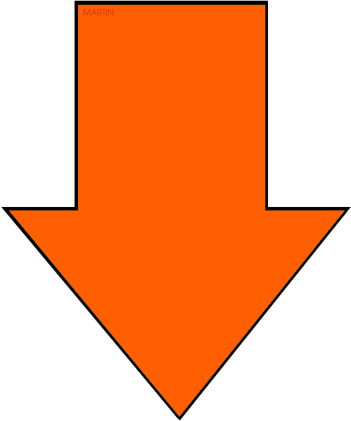 Orange Arrow Clipart (648x633), Png Download