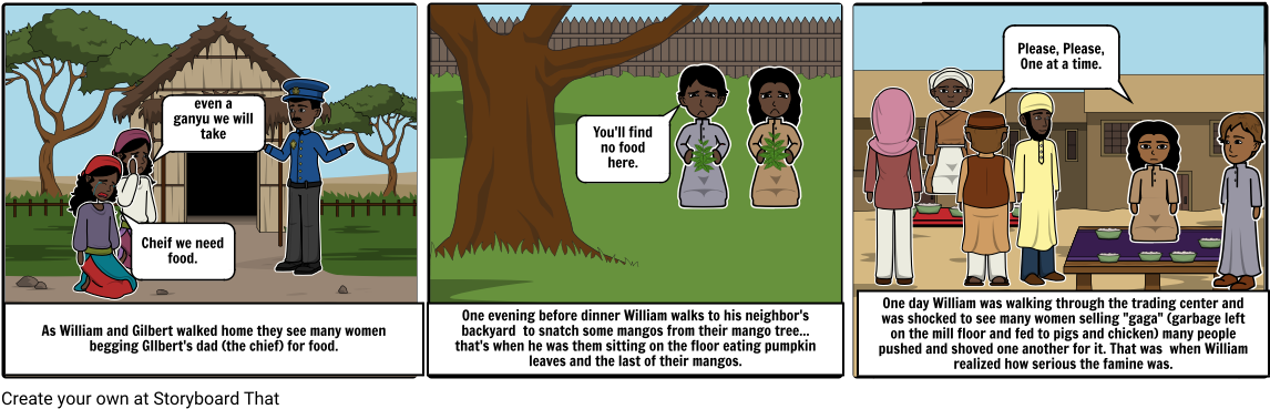 The Bot Who Harnessed The Wind - Cartoon Clipart (1164x385), Png Download