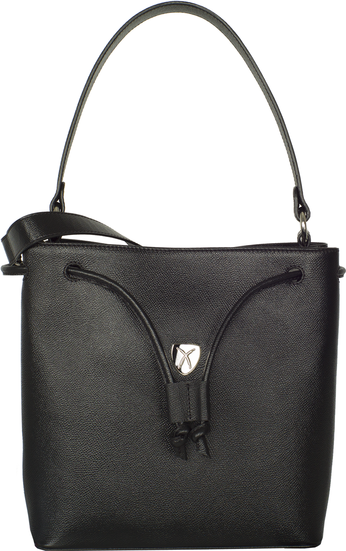 Handbag Shoulderbag 10 Inch Leather Black - Handbag Clipart (2000x2000), Png Download