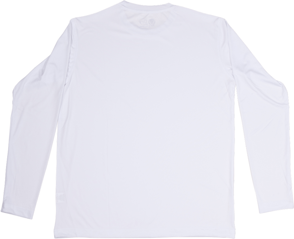 White Shirt Transparent - Back White Long Sleeve Shirt Clipart (1000x1000), Png Download