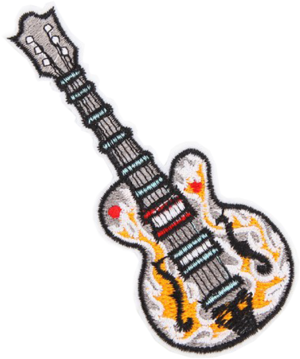 Bij Kiki Iron-on Patch Gitar - Electric Guitar Clipart (960x720), Png Download