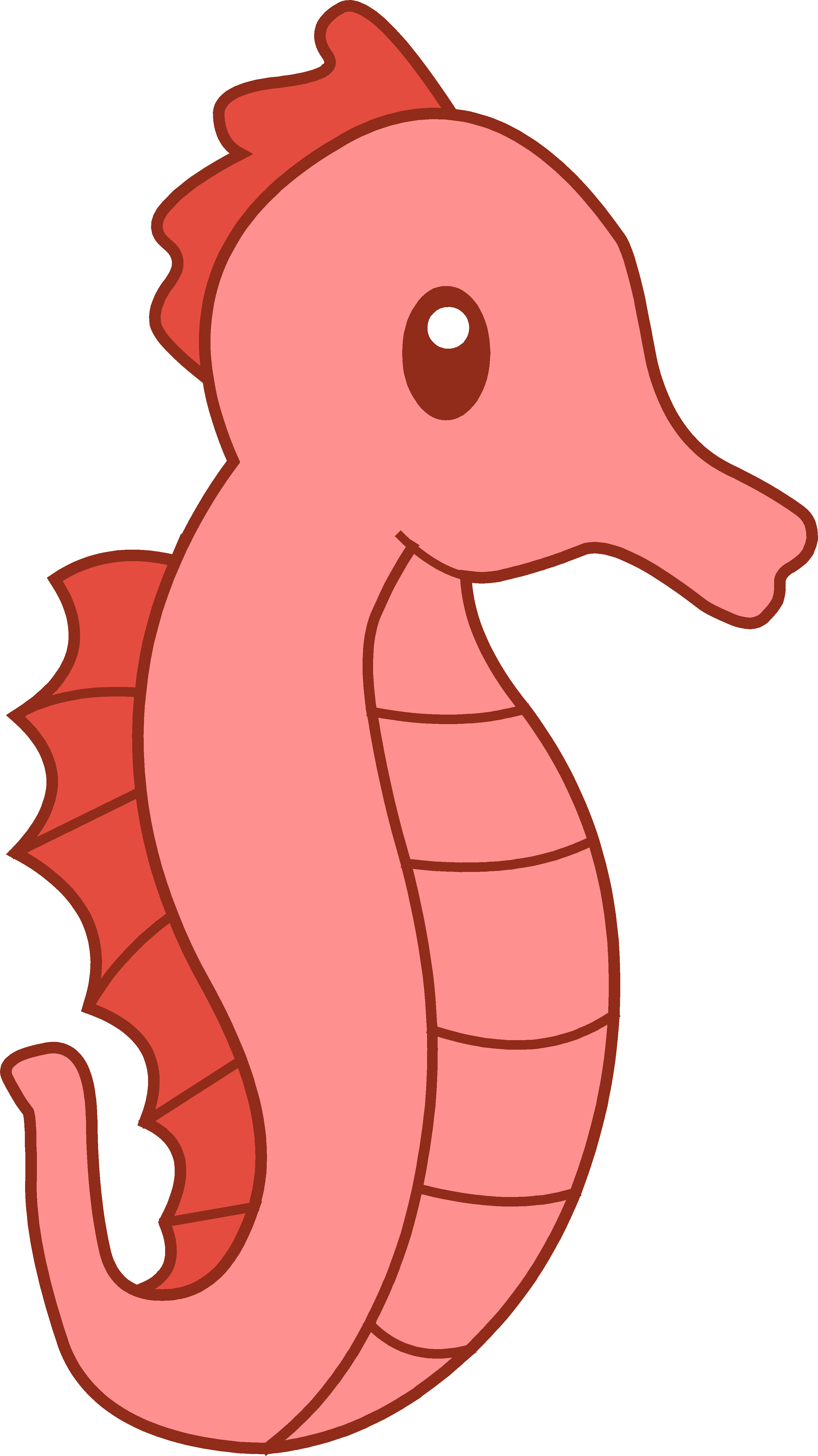 Wedding Sea Horse Clipart No Background - Seahorse Clipart - Png Download (3260x5801), Png Download