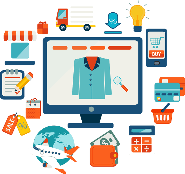 Ecommerce - E Commerce Como Funciona Clipart (600x565), Png Download