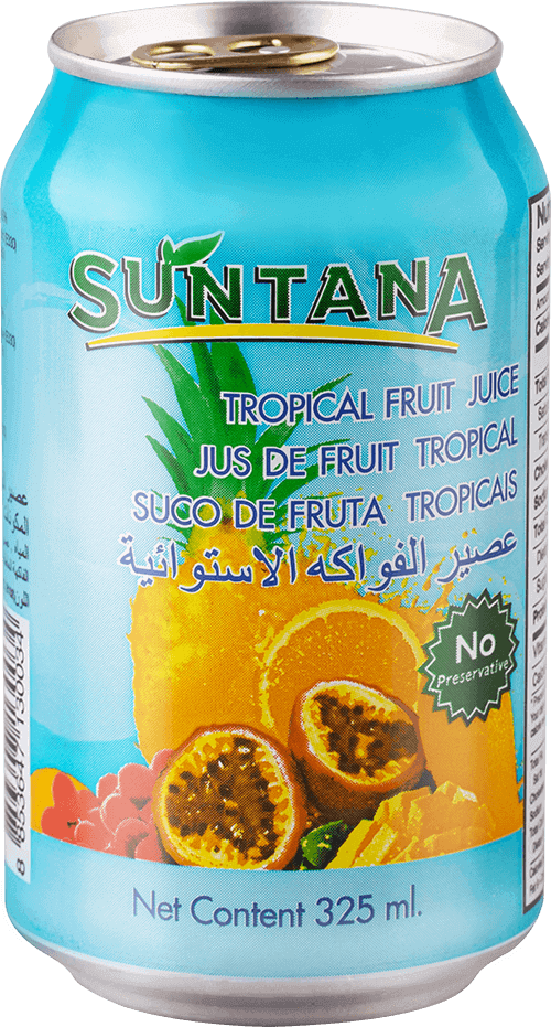 Suntana Tropical Fruit Juice - Juicebox Clipart (500x931), Png Download