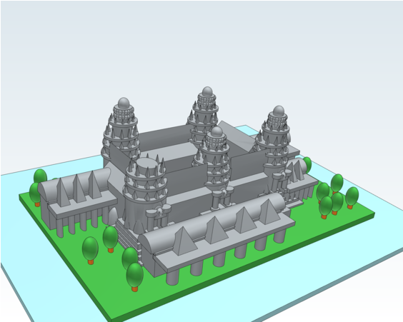 Angkor Wat - House Clipart (800x450), Png Download