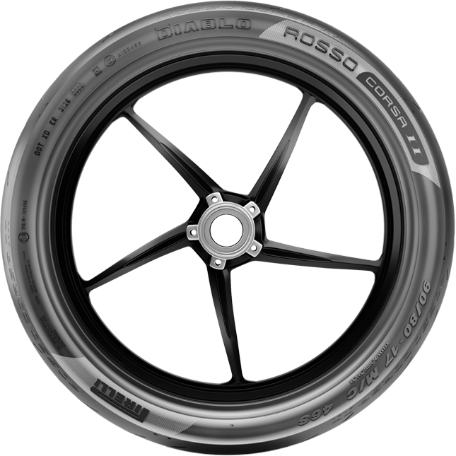 Underbone Motorbike Tyres - Pirelli Diablo Rosso Corsa 2 100 70 Malaysia Price Clipart (645x645), Png Download