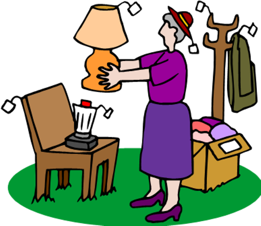 Spring Yard Sale, Plant Sale Amp Book Swap Town Center - Garage Sale Clipart (885x768), Png Download