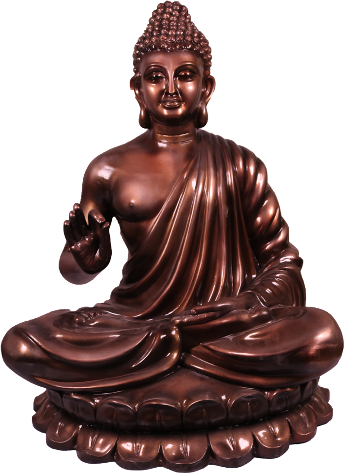 Lord Buddha Sculpture In Copper Shade - Gautama Buddha Clipart (900x1200), Png Download