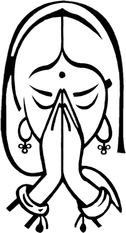 Namaste Logo Png Clipart (417x772), Png Download