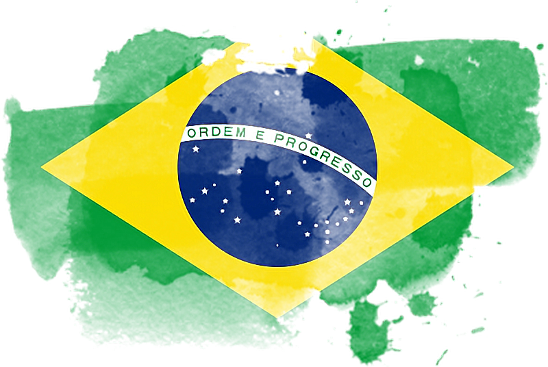 Brazil Flag Image - Brazil Flag Png Transparent Clipart (800x536), Png Download