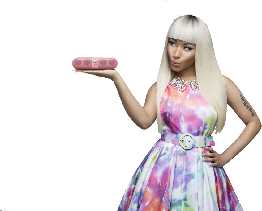 Download Nicki Minaj Png Clipart - Nicki Minaj Beats Pill Transparent Png (1024x683), Png Download