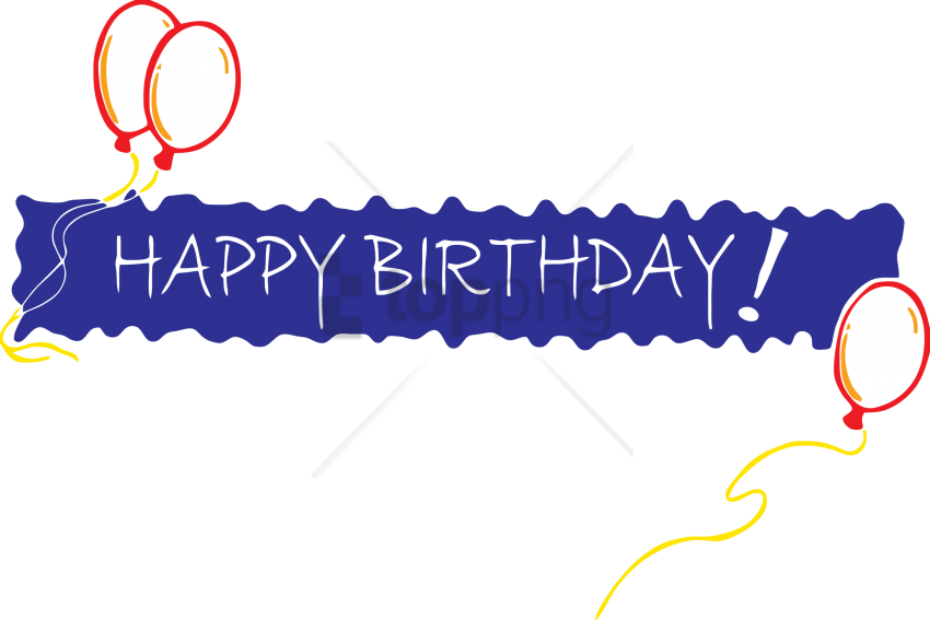 Free Png Happy Birthday In One Line Png Image With - Happy Birthday In One Line Clipart (850x567), Png Download