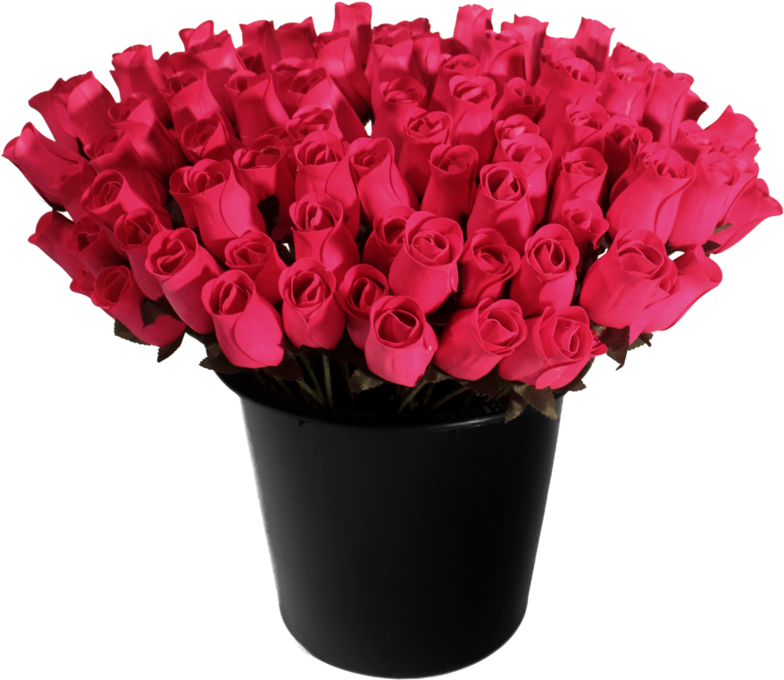 Wooden Rose Floral Display Bucket Clipart (1000x1500), Png Download