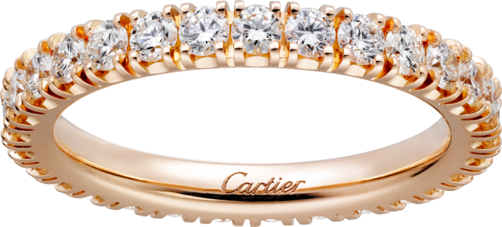 Cartier Classic Wedding Eternity Band - Cartier Destinee Wedding Band Clipart (1000x452), Png Download