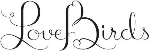 Lovebirds Logo By Symone Schultz - Calligraphy Clipart (775x484), Png Download