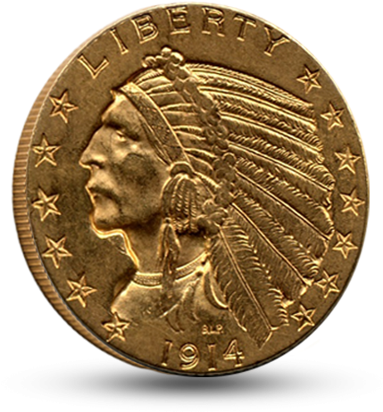 $5 Indian Head Gold - Dime Clipart (600x600), Png Download