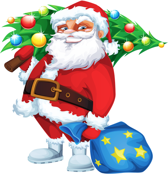Gifs Im Genes Variadas De Papa Noel Ⓒ - Feliz Navidad Abuelito Clipart (581x600), Png Download