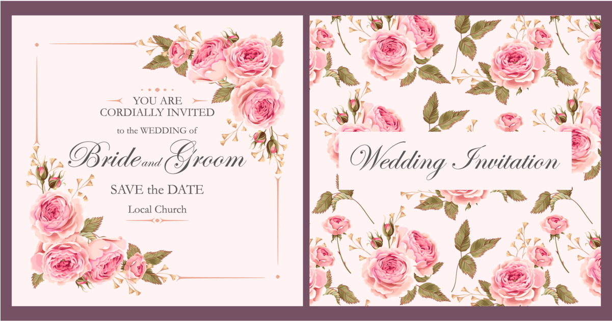 Wedding Invitation Transparent Background Clipart (1200x1200), Png Download