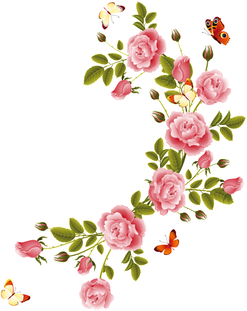 Beautiful Material For Flower Decoration, Go Download - Flower Heart Frame Png Clipart (650x650), Png Download