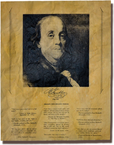 Benjamin Franklin Png - Visual Arts Clipart (519x616), Png Download