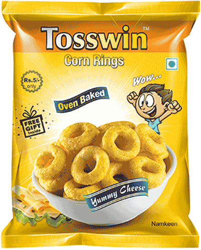Corn Rings Yummy Cheese - Top Snack Companies In India Clipart (800x600), Png Download