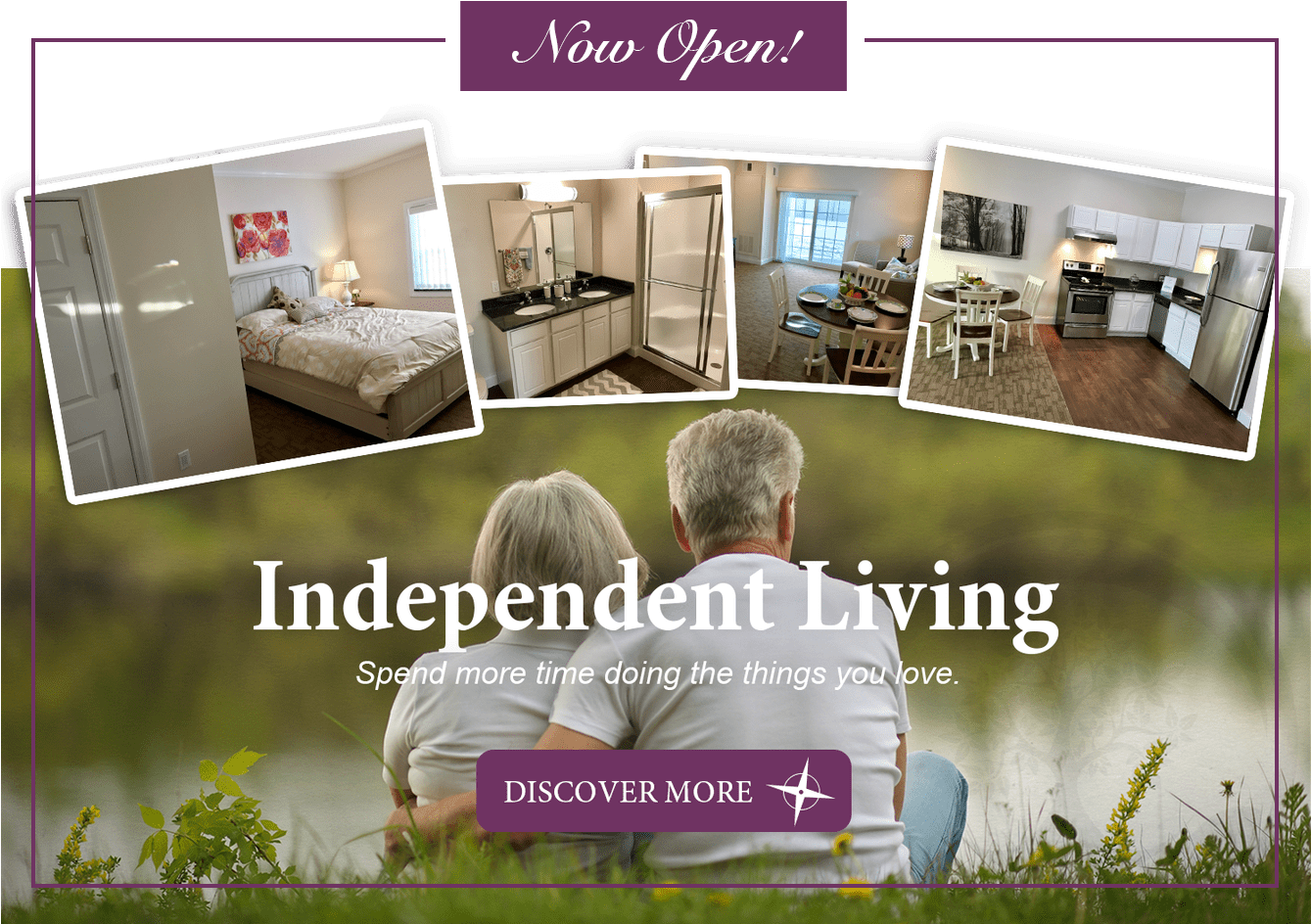 Independent Living Now Open - Senior Community Stock Clipart (1338x978), Png Download