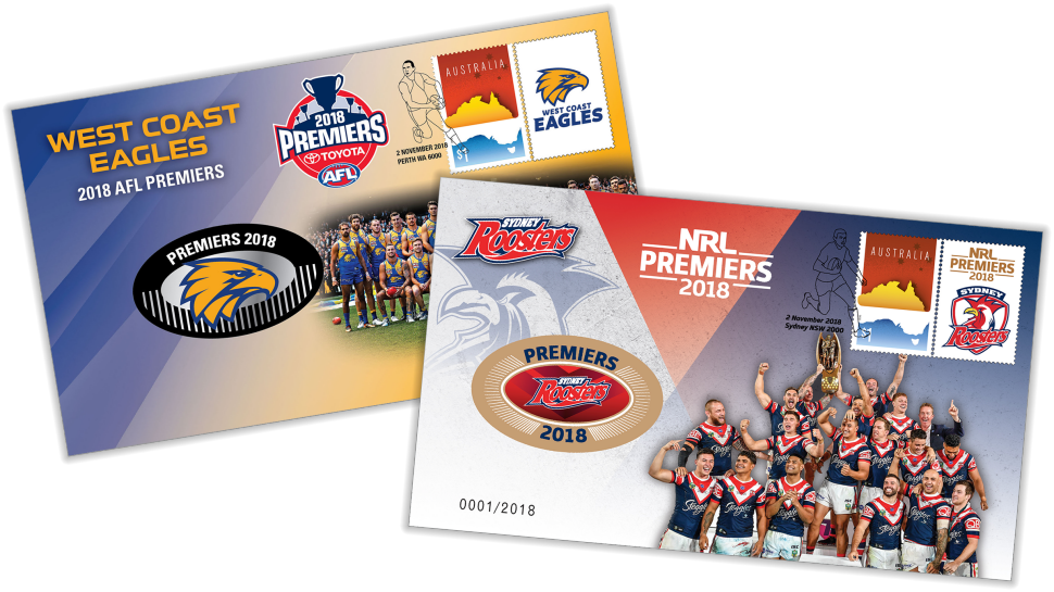 Limited Edition Afl & Nrl Premiership Medallions Pre - Sydney Roosters Clipart (970x545), Png Download