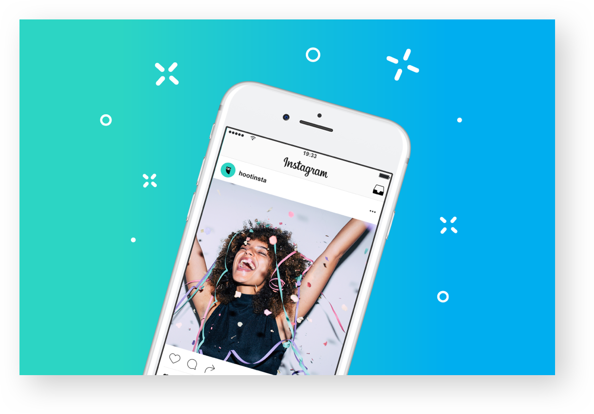 Using Hootsuite To Post To Instagram - Instagram Publicacion Clipart (1220x852), Png Download
