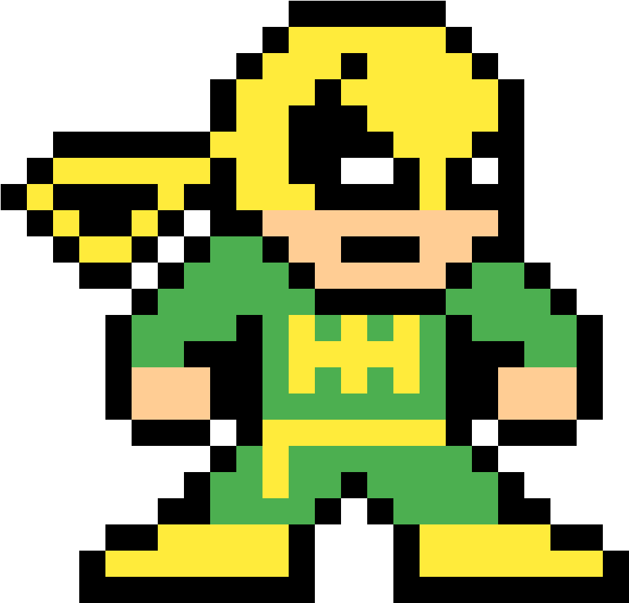 Iron Fist - Pixel Art Die Hard Clipart (1184x1184), Png Download