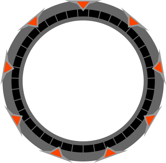 Stylized Milky Way Stargate - Kanji Han Clipart (600x600), Png Download