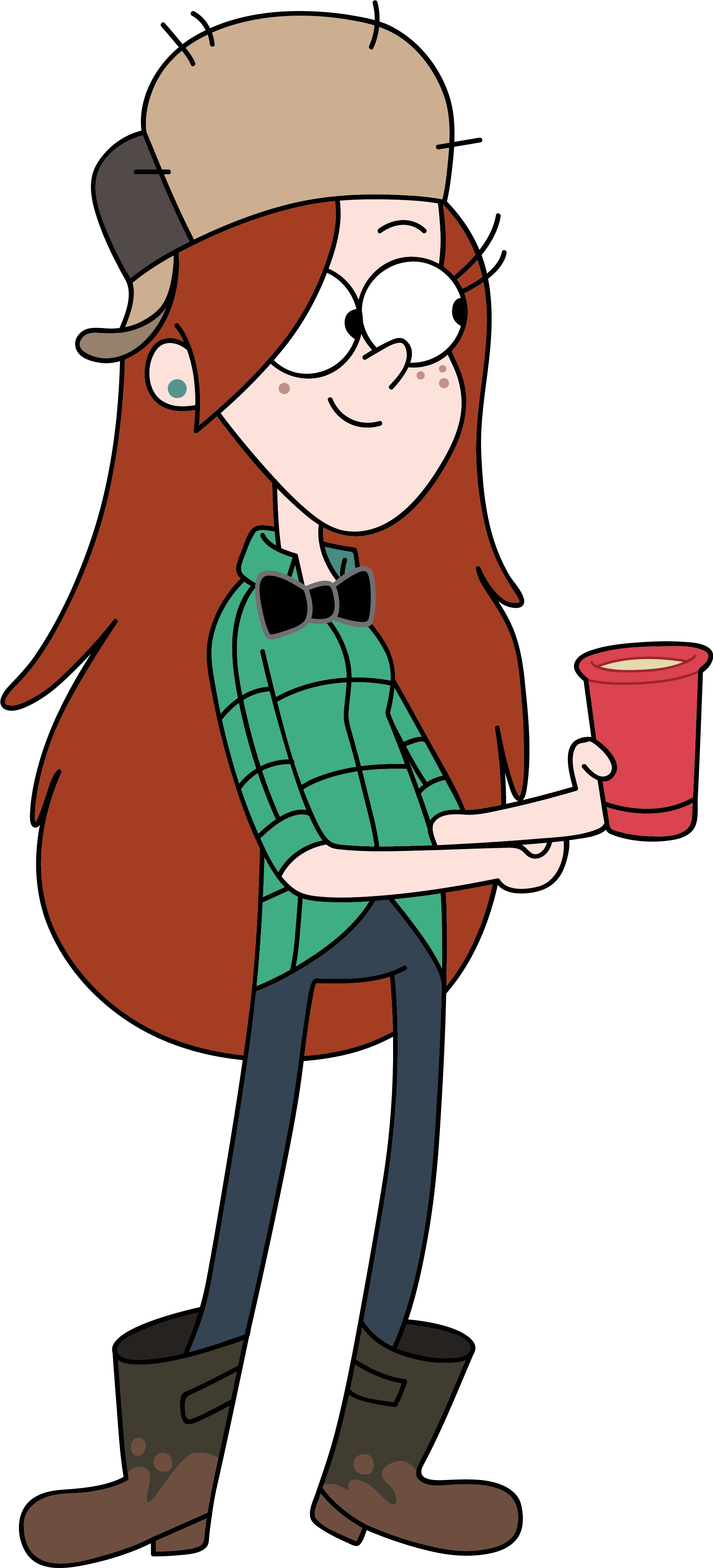 Wendy Gravity Falls Png - Gravity Falls Personajes Wendy Clipart (2120x4116), Png Download