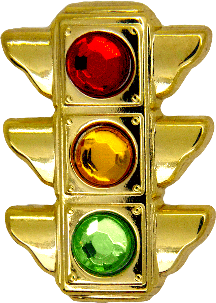 Traffic Light Pin, Gold Clipart (1103x1103), Png Download