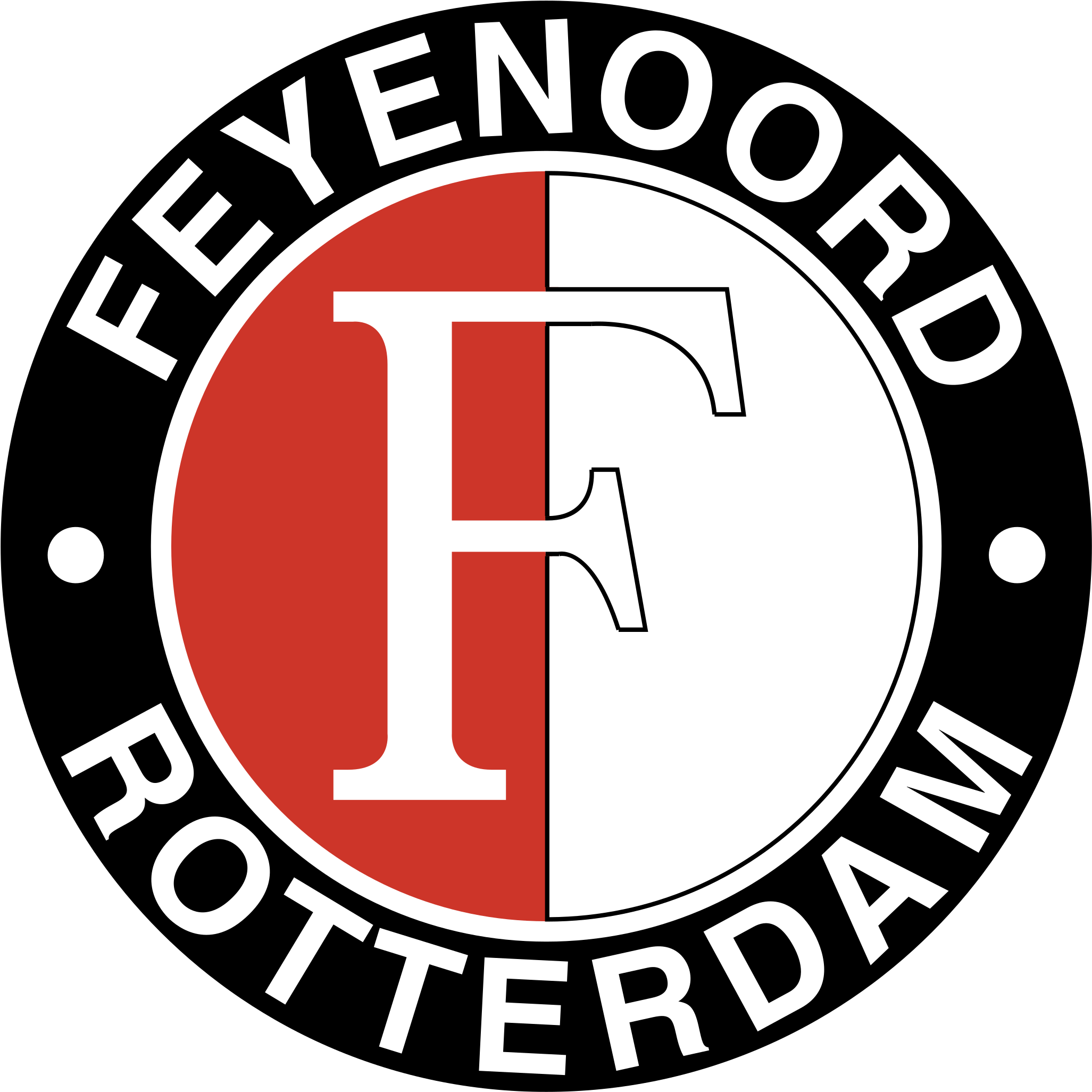 Feyenoord Logo Png Transparent - Feyenoord Logo Clipart (2400x2400), Png Download