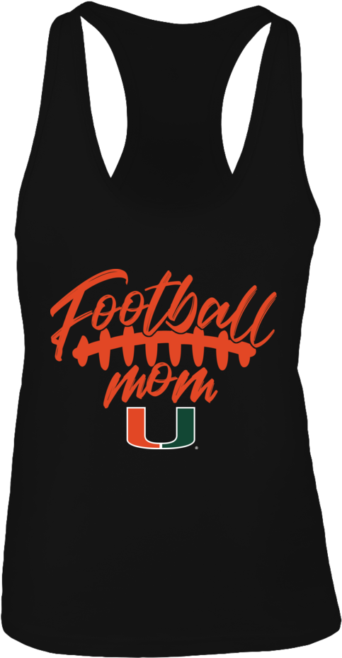 Miami Hurricanes Football Mom - Shirt Clipart (1000x1000), Png Download
