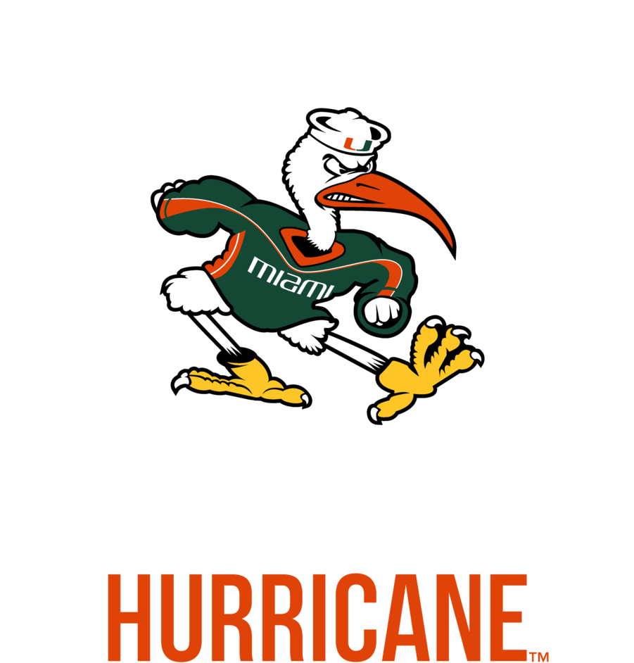 Official Ncaa University Of Miami Hurricanes - Miami Hurricanes Logo Png Clipart (900x1200), Png Download