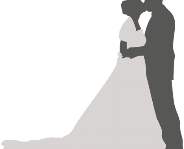 Groom Clipart Couple Silhouette - Bride - Png Download (640x480), Png Download