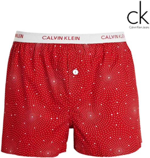 ~calvin Klein Floral Red Boxer Short Underwear - Calvin Klein One Clipart (600x600), Png Download