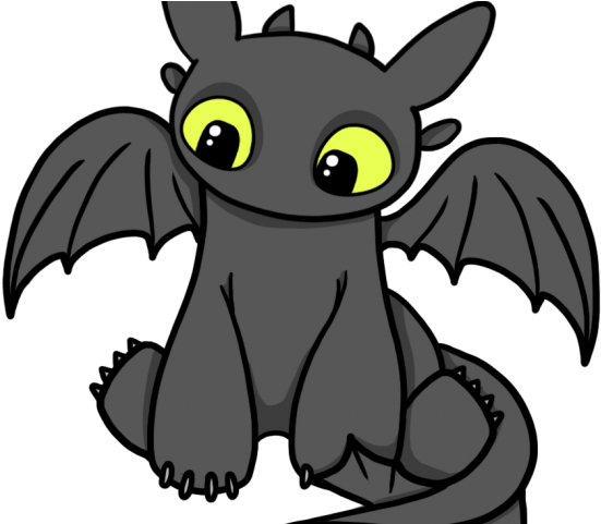 Blue Dragon Clipart Black Baby - Train Your Dragon Silhouette - Png Download (640x480), Png Download