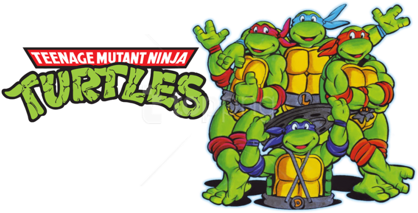 Free Png Ninja Tutles Png Images Transparent - Teenage Mutant Ninja Turtles 80s Png Clipart (850x478), Png Download