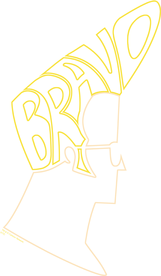 Johnny Bravo Bravo Hair Men's Ringer T-shirt Clipart (792x1152), Png Download